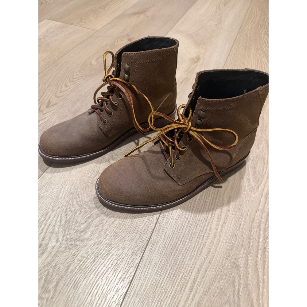 Eastland Brown Roughout Leather Lace Up Plain Toe Boots Mens 9